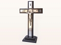 Crucifijo San Benito con Base - Saint Benedict Standing Crucifix